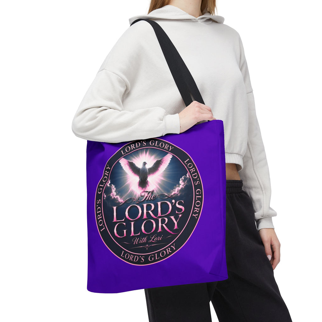 Inspirational 'The Lord's Glory with Lori' Tote Bag — Christian Faith AOP Shopper