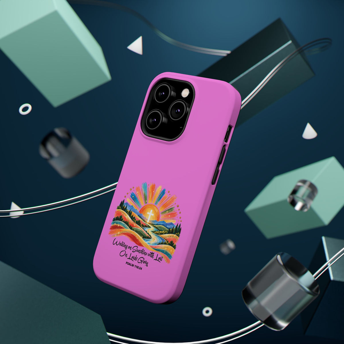Magnetic Phone Case – “Walking on Sunshine with Lords Glory” Sunrise Design
