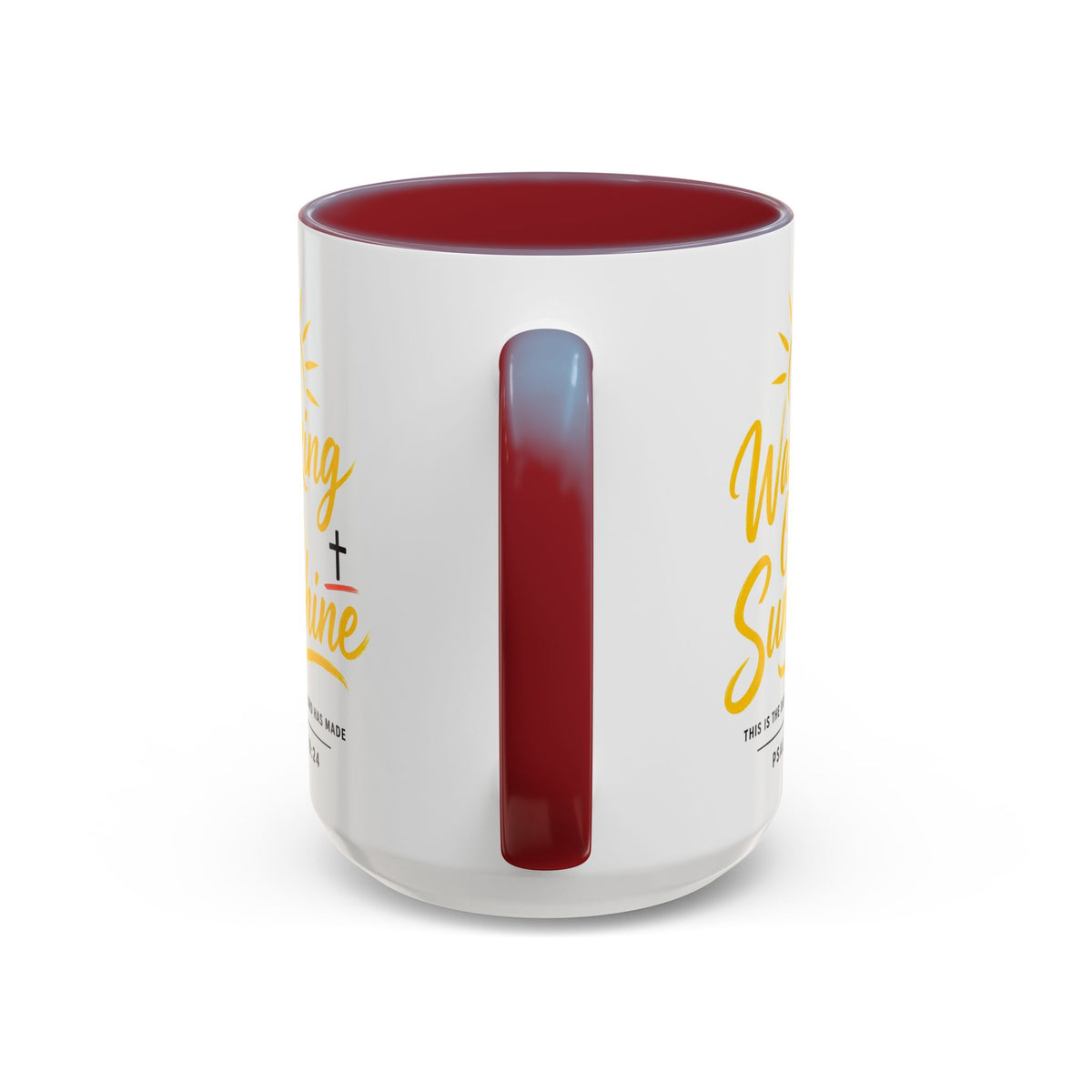 Walking on Sunshine Psalms 118:24  Accent Coffee Mug (11, 15oz)