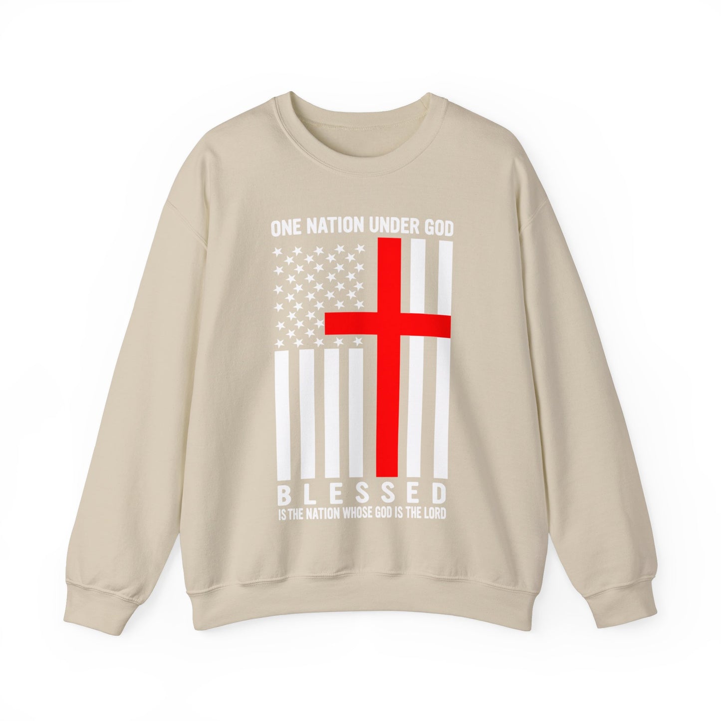 One Nation Under GOD - Unisex Heavy Blend Crewneck Sweatshirt