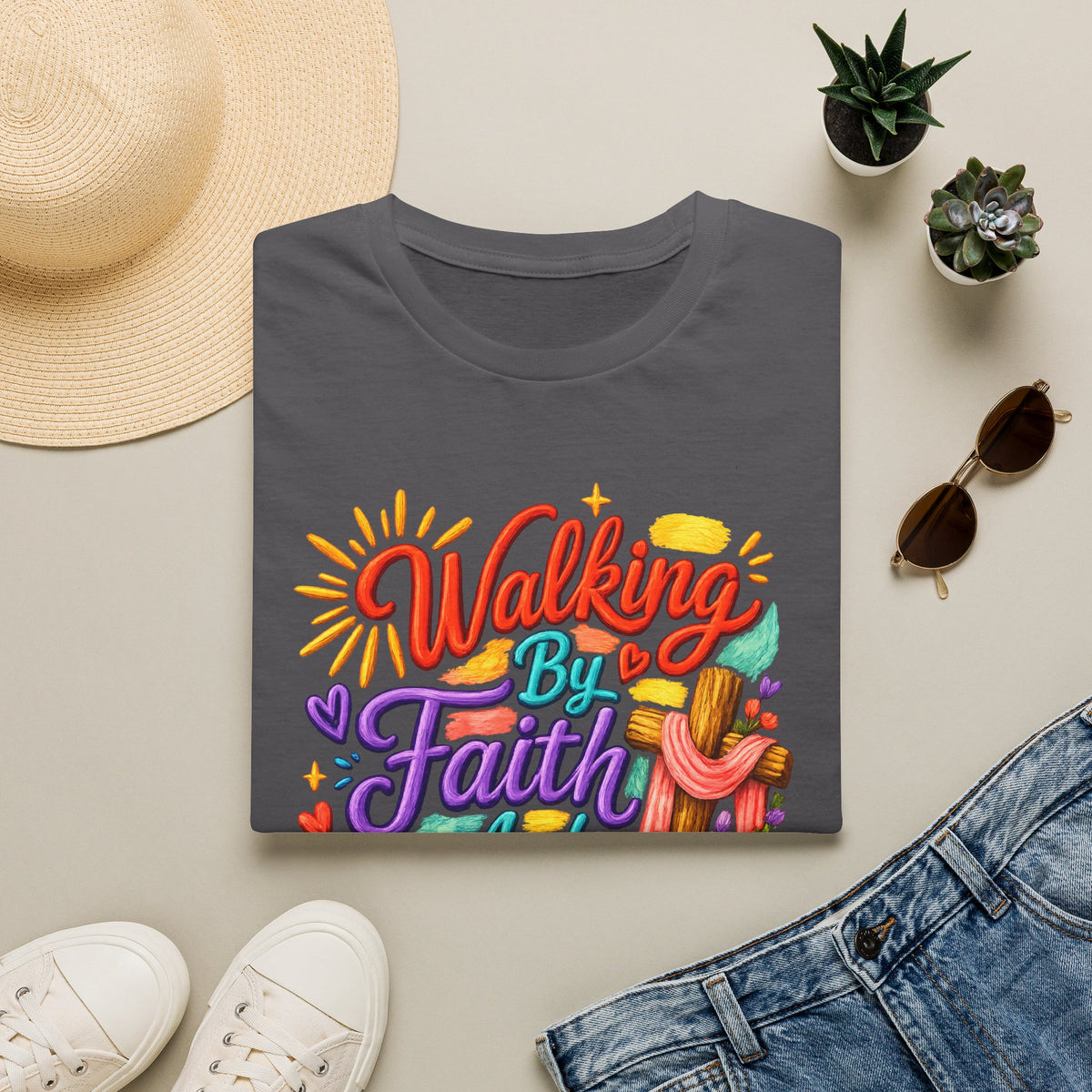 Walking By Faith and Sunshine T-Shirt