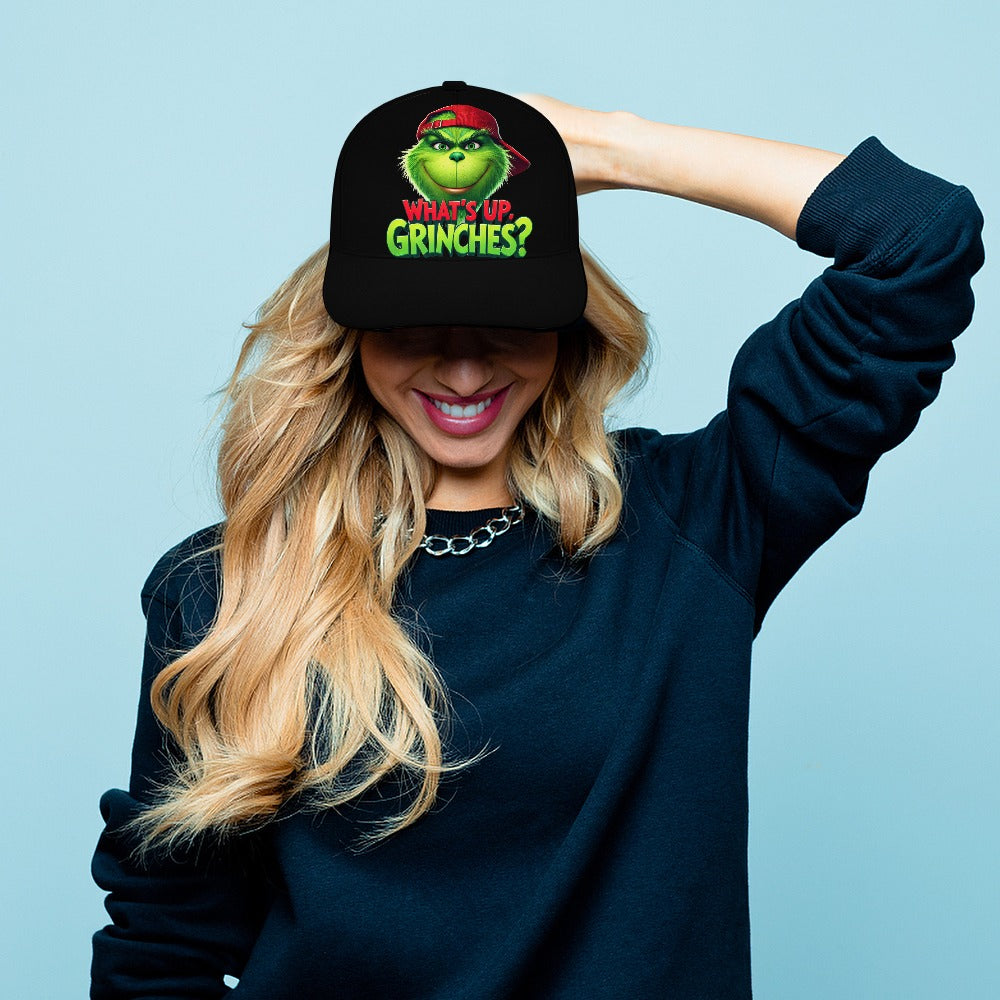 What's Up Grinch's Baseball Cap #ChristmasTime