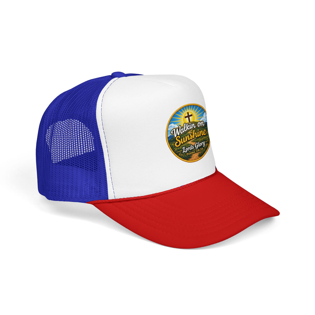 Walkin' on Sunshine Trucker Hat — 'Lord's Glory with Lori' Christian Mesh Cap