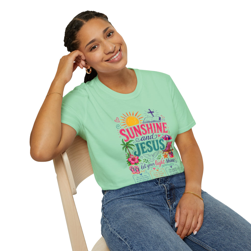 Sunshine and Jesus Christian Faith T-Shirt