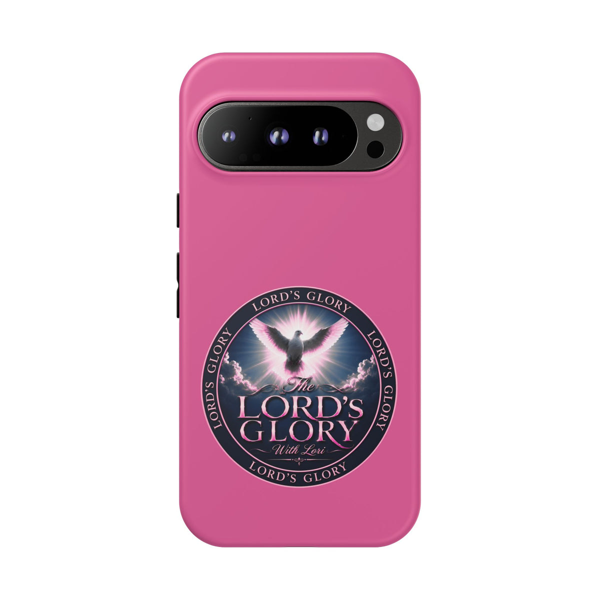 Christian Phone Case – "Lord's Glory with Lori" Dove Design Tough Case (Protective Phone Cover)