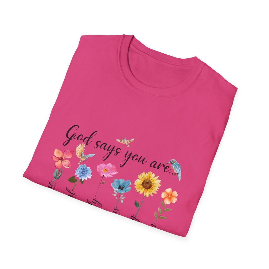 God Says You Are Loved Wildflower T-Shirt