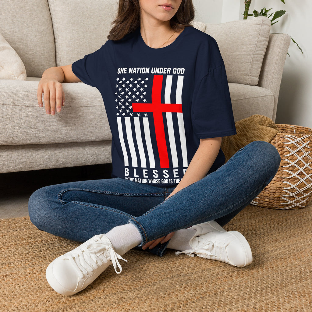 One Nation Under GOD - Mens Womans Softstyle T-Shirt