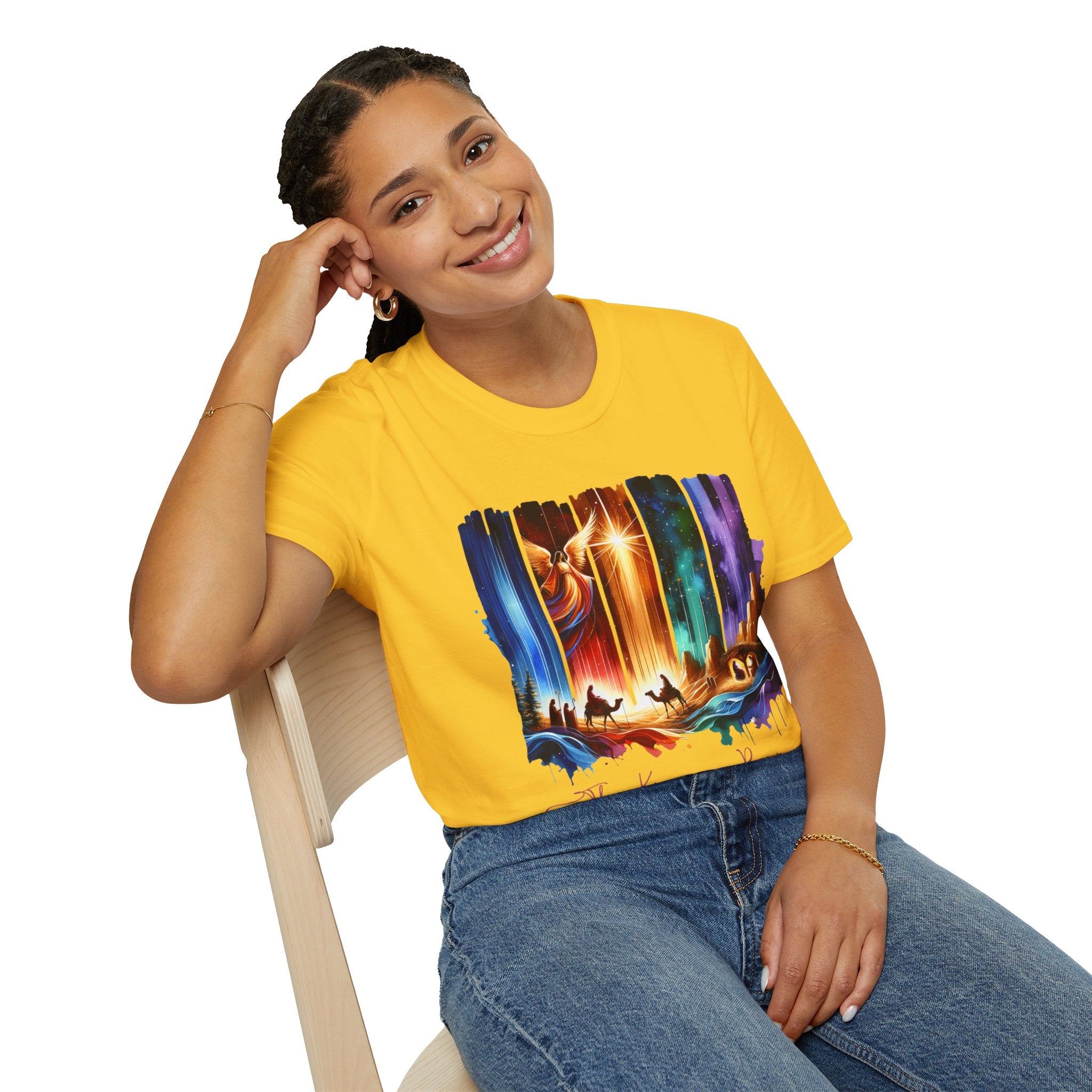 Vibrant Fantasy T-Shirt, Colorful Graphic Tee, Unisex Art Shirt, Great Gift for Fans, Unique Casual Wear, The King is Born Shirt