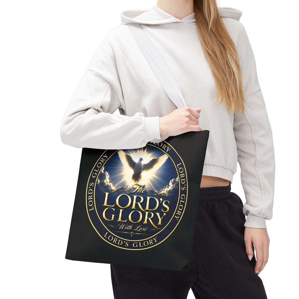 Tote Bag — "The Lord's Glory with Lori" Christian Dove Tote (Faith-Inspired Church Bag)