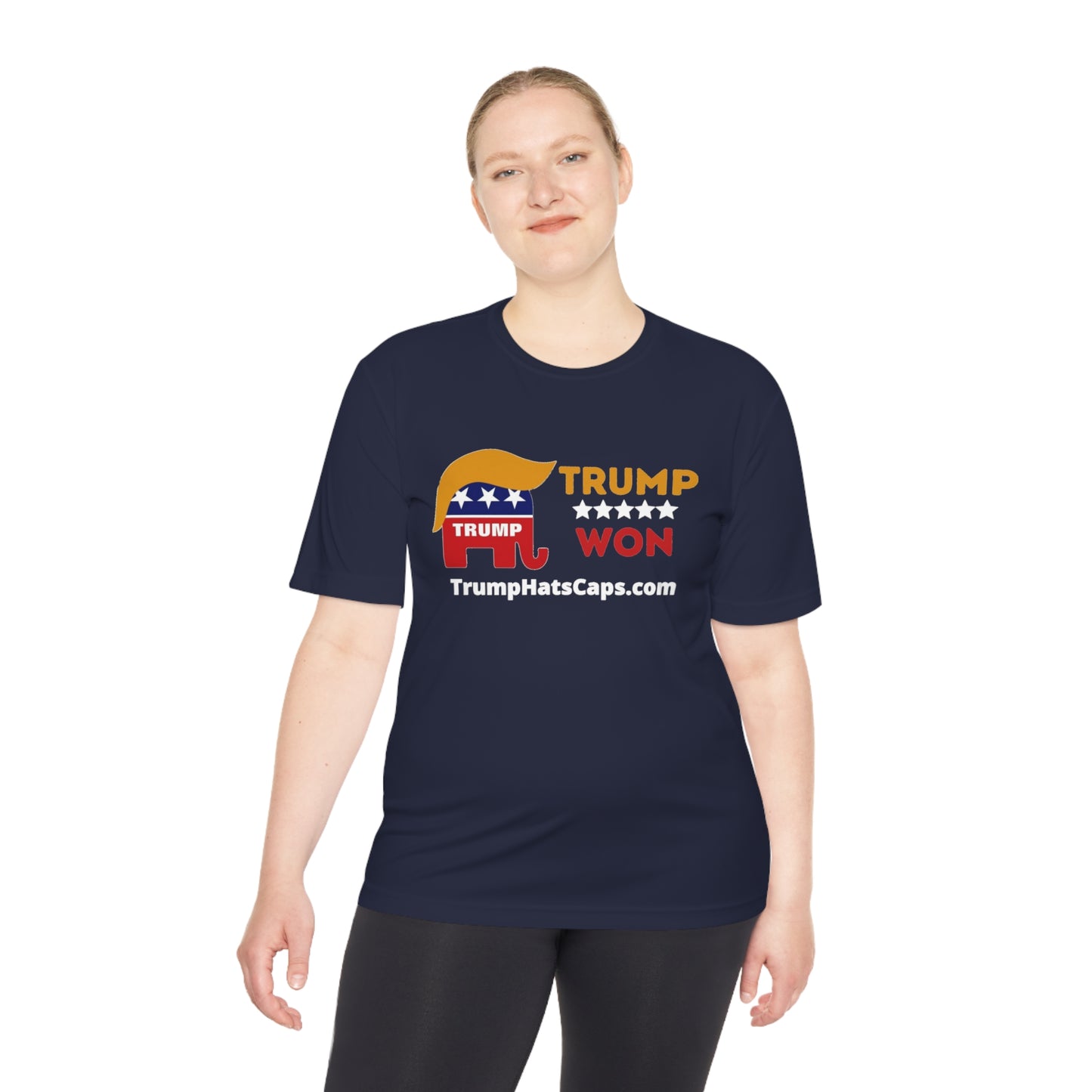 Trump Won (TrumpHatsCaps.com) Unisex Moisture Wicking Tee