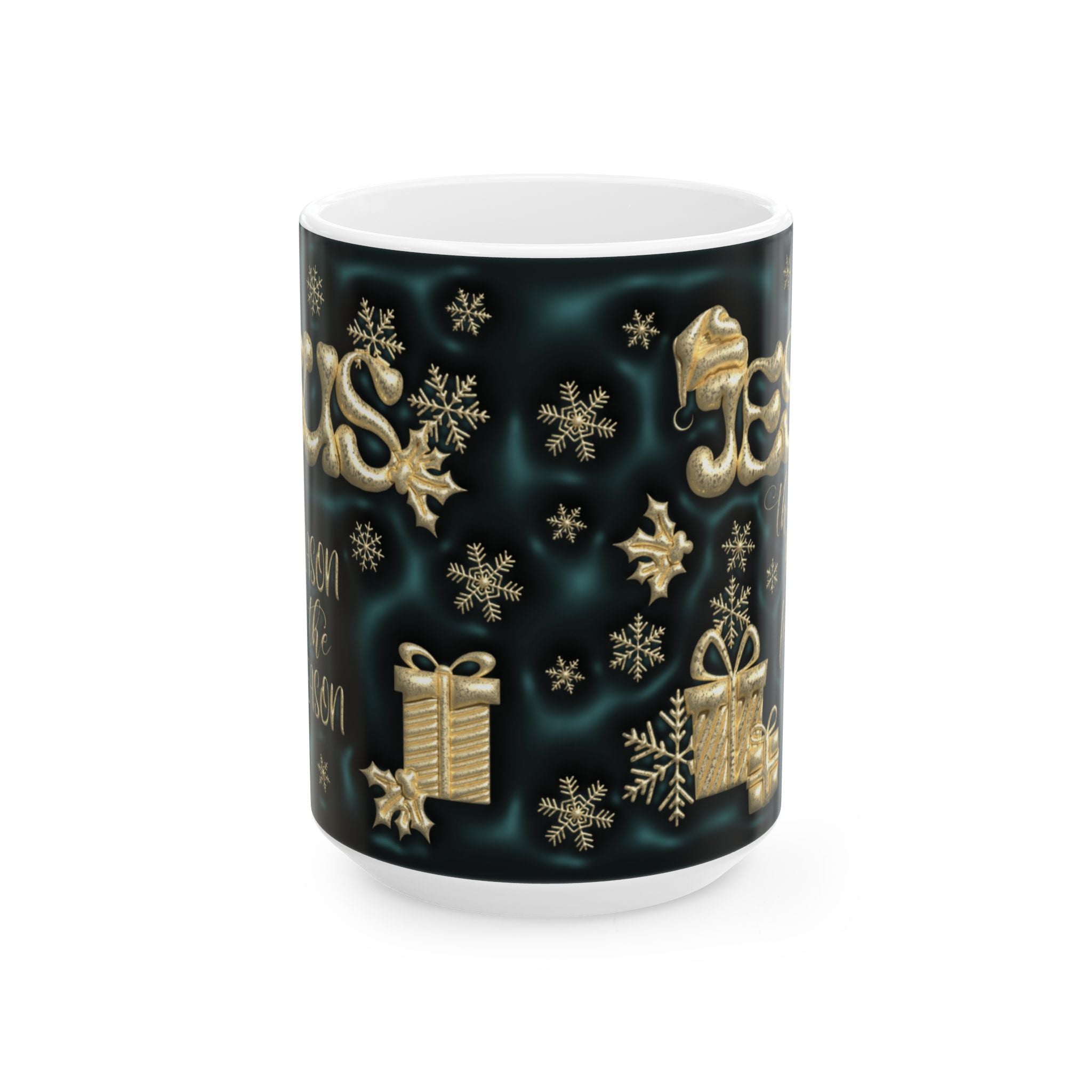 Festive Holiday Ceramic Mug | Christmas Coffee Cup, Gift for Him/Her, Seasonal Drinkware, Holiday Present, Merry X-Mas Decor