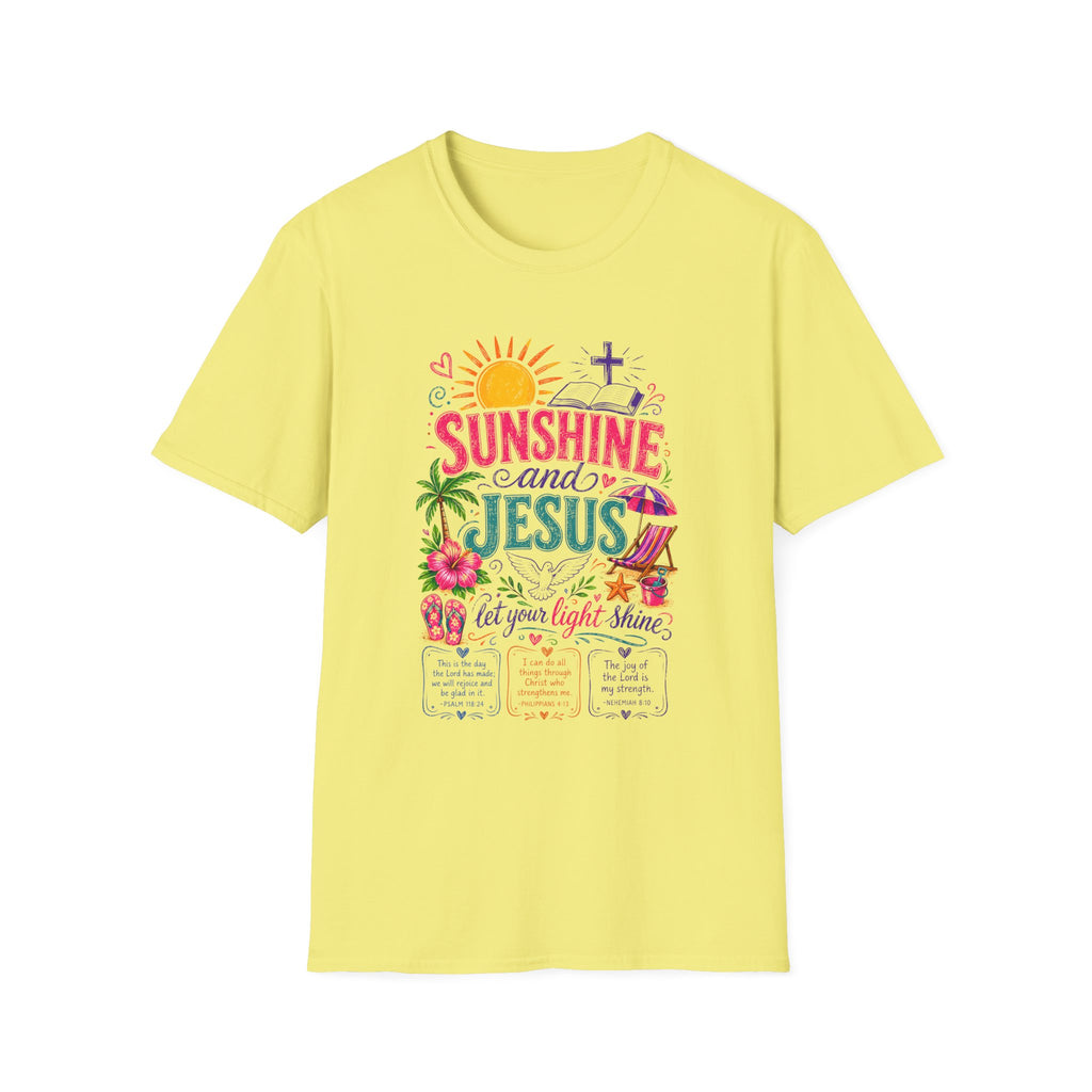Sunshine and Jesus Christian Faith T-Shirt