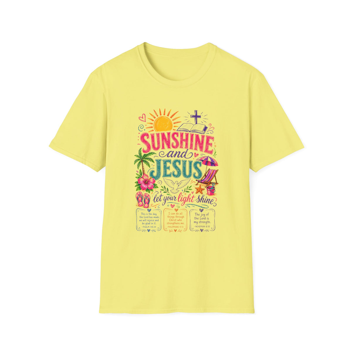 Sunshine and Jesus Christian Faith T-Shirt
