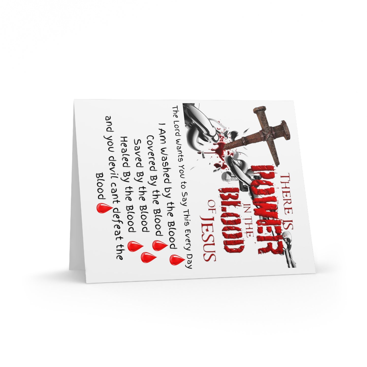 The Power of the Blood of Jesus - Greeting cards (8, 16, and 24 pcs)