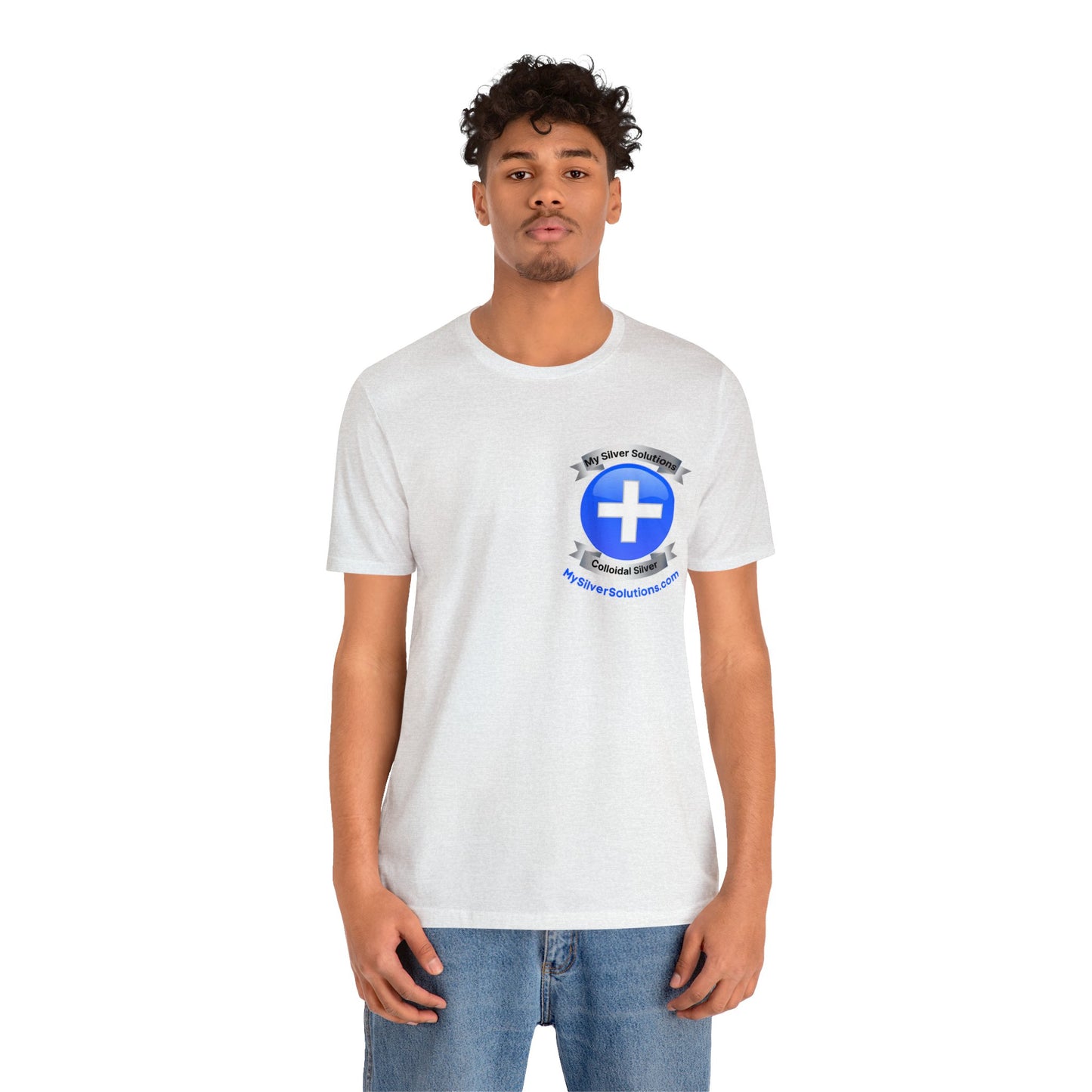 Colloidal Silver MySilverSolutions.com - Unisex Jersey Short Sleeve Tee