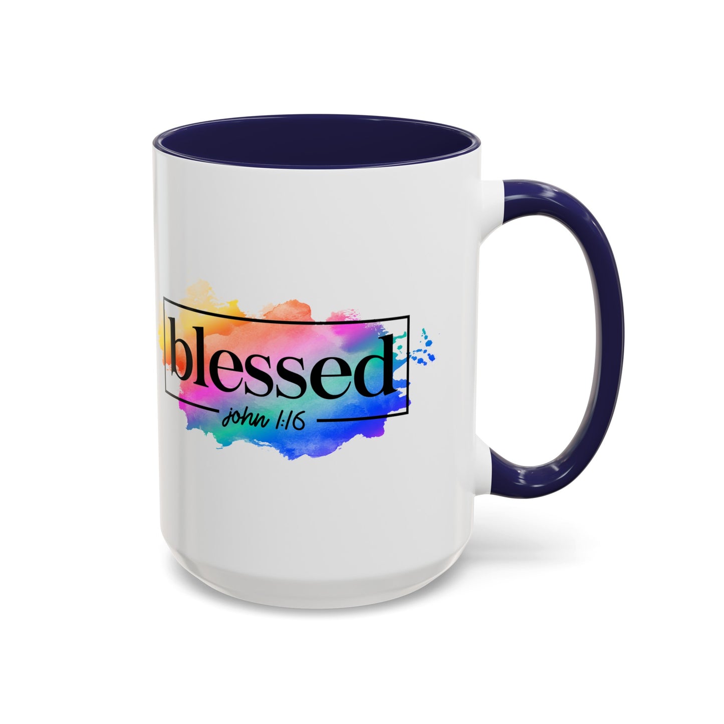 BLESSED - Accent Coffee Mug, 11oz 15oz