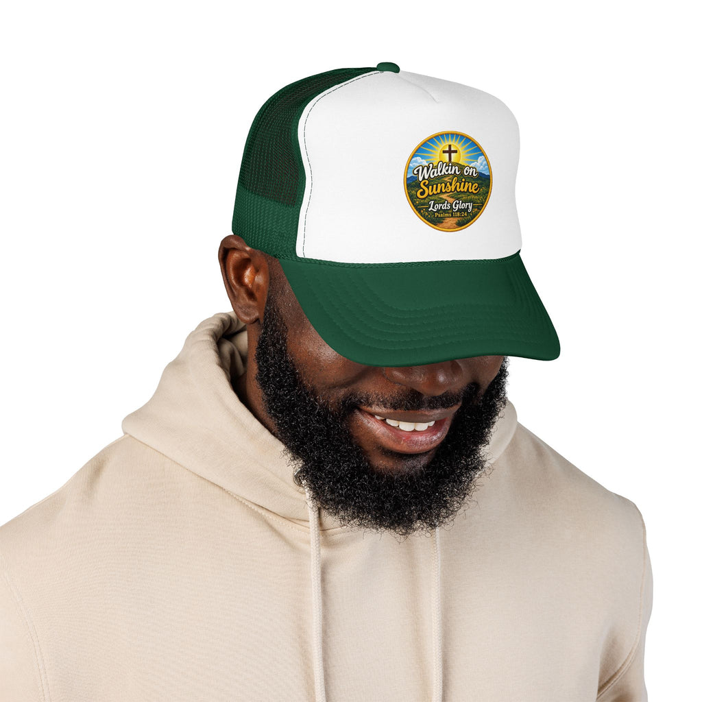 Walkin' on Sunshine Trucker Hat — 'Lord's Glory with Lori' Christian Mesh Cap