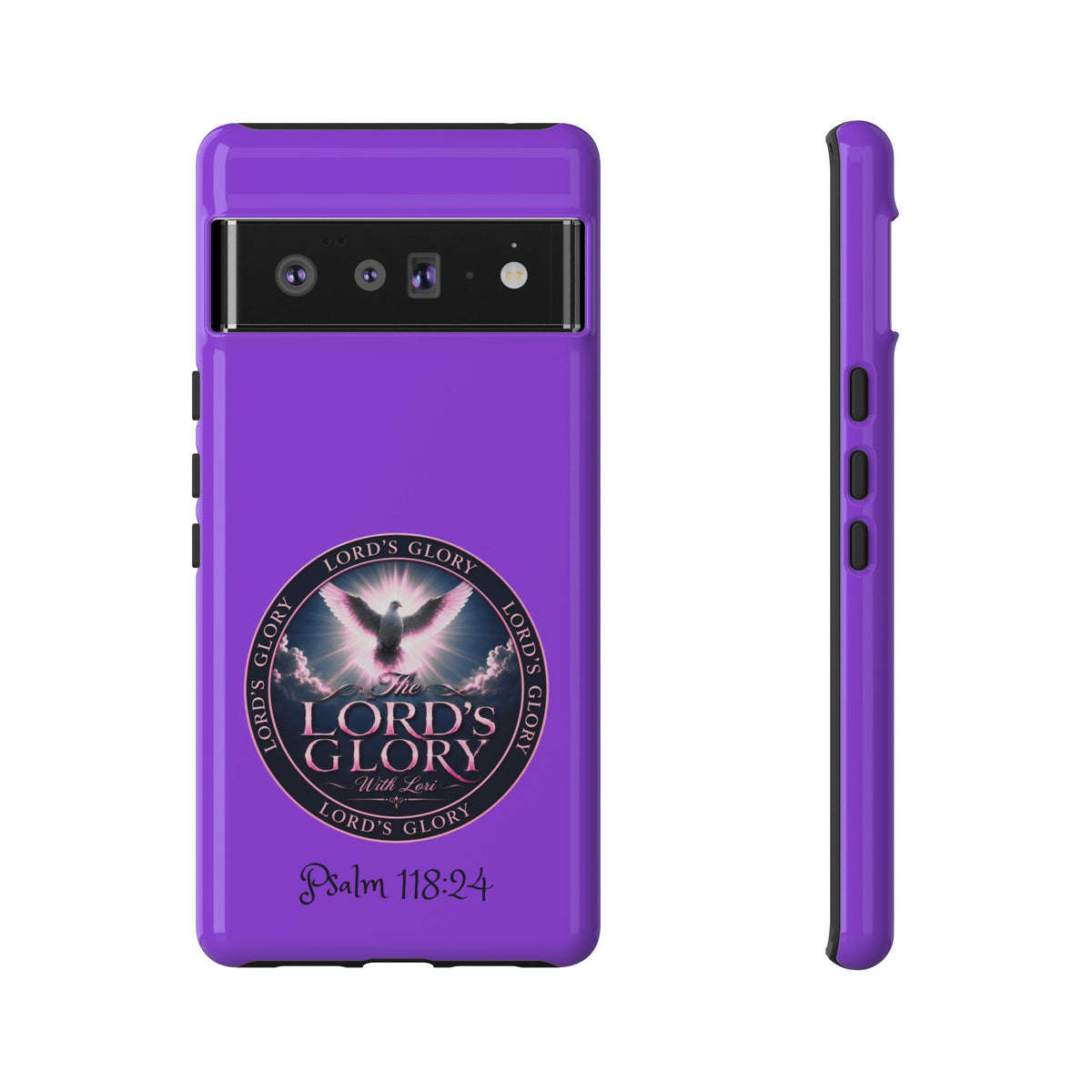Christian Phone Case – "Lord's Glory with Lori" Dove Design Tough Case (Protective Phone Cover)