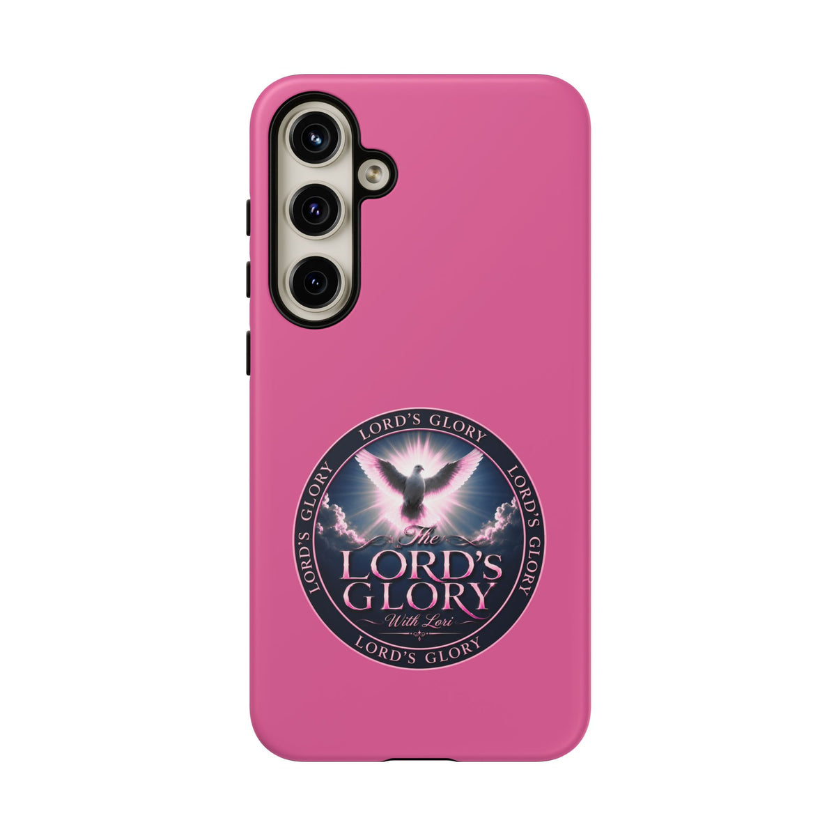 Christian Phone Case – "Lord's Glory with Lori" Dove Design Tough Case (Protective Phone Cover)