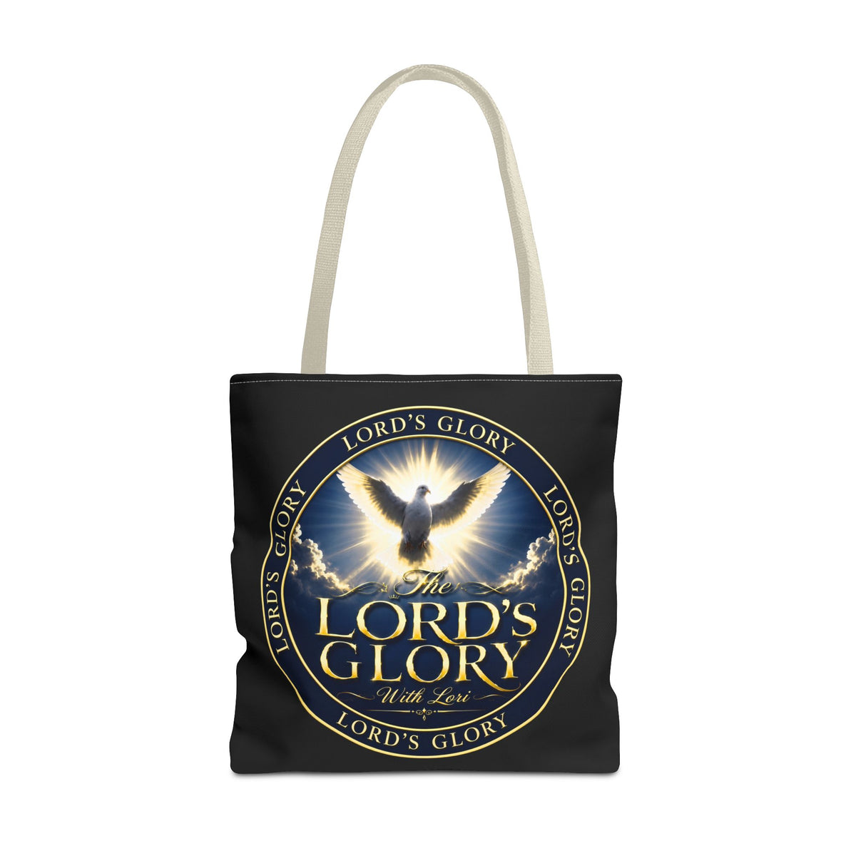 Tote Bag — "The Lord's Glory with Lori" Christian Dove Tote (Faith-Inspired Church Bag)