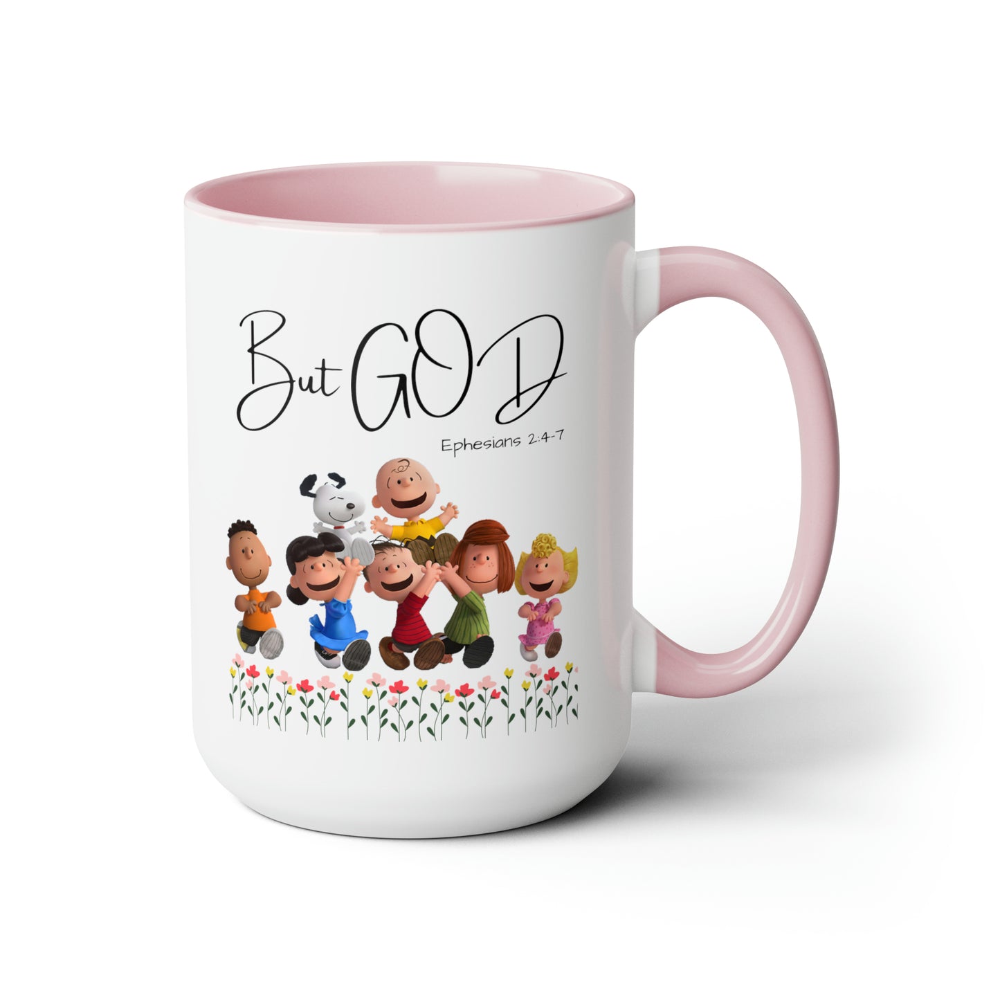 But GOD - Two-Tone Coffee Mugs, 15oz