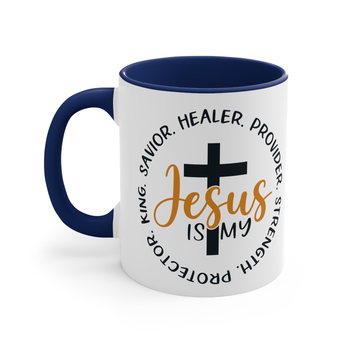 SAVIOR HEALER PROTECTOR - Accent Coffee Mug, 11oz