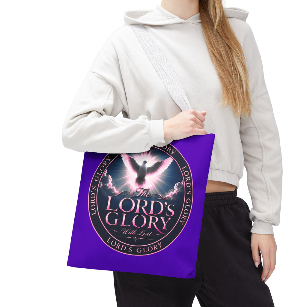 Inspirational 'The Lord's Glory with Lori' Tote Bag — Christian Faith AOP Shopper