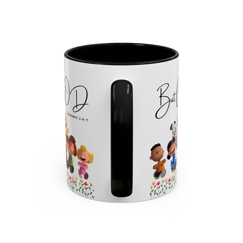 But God Scripture Coffee Mug — Genesis 50:20 Inspirational Heart Accent Mug (11/15oz)