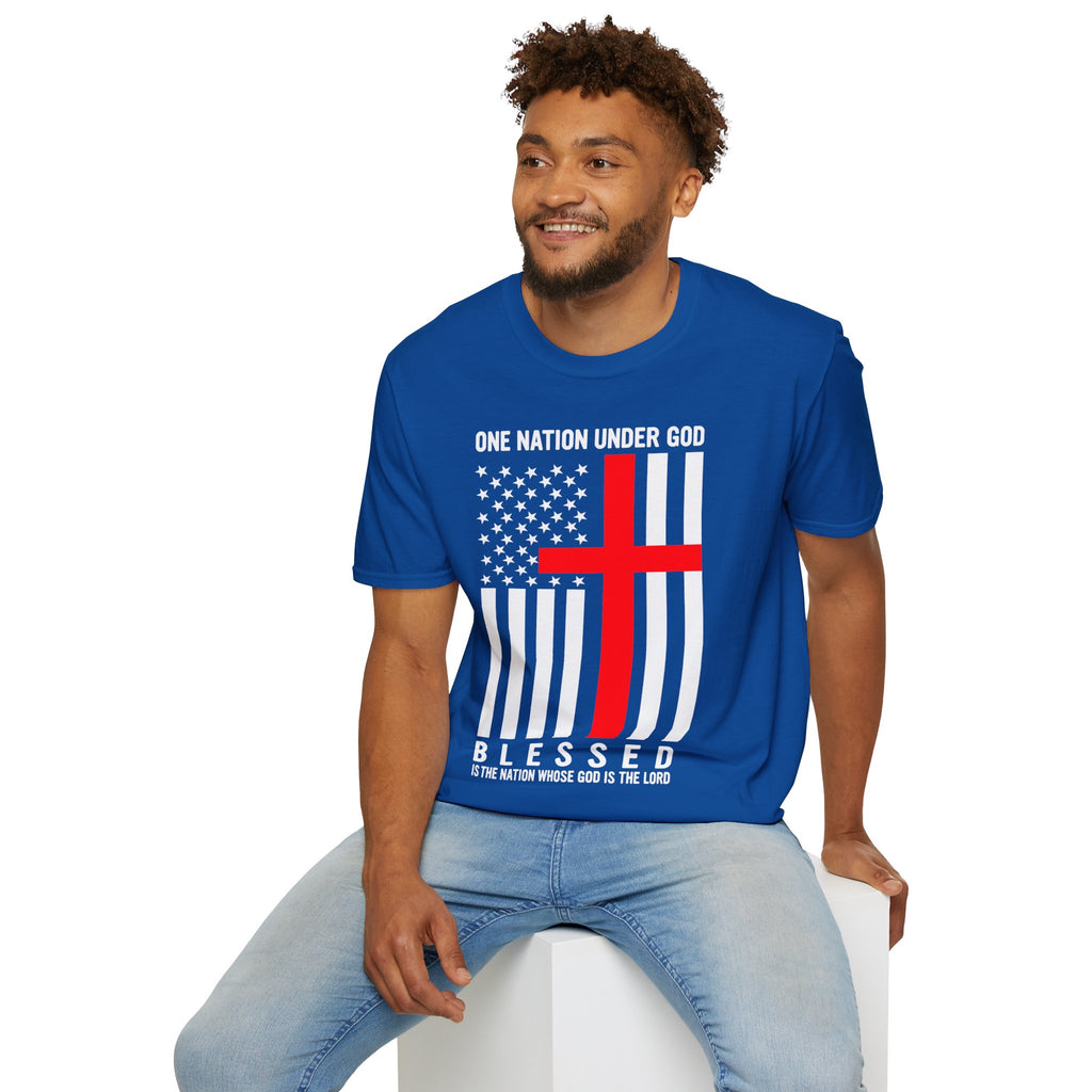 One Nation Under GOD - Mens Womans Softstyle T-Shirt
