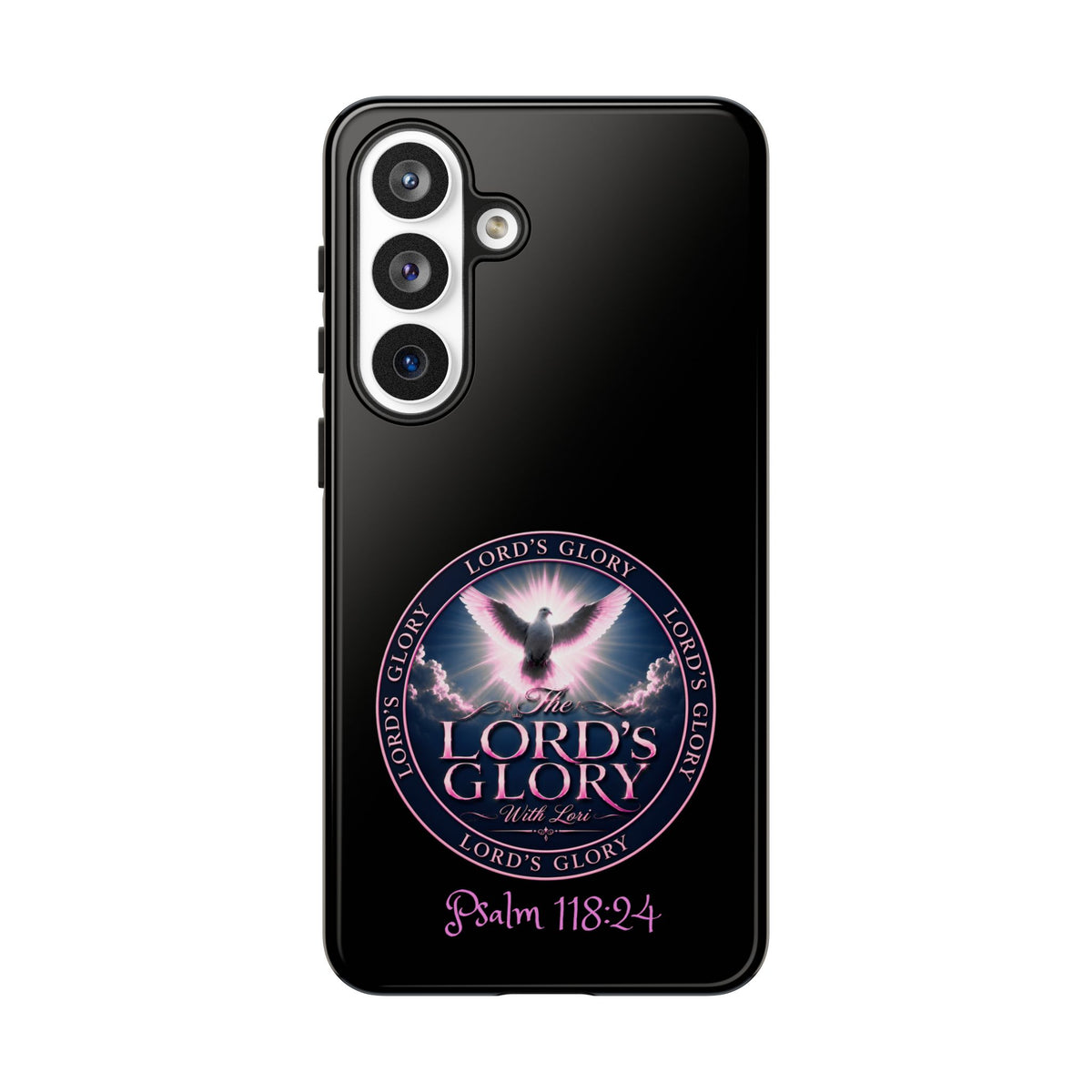 Christian Phone Case – "Lord's Glory with Lori" Dove Design Tough Case (Protective Phone Cover)
