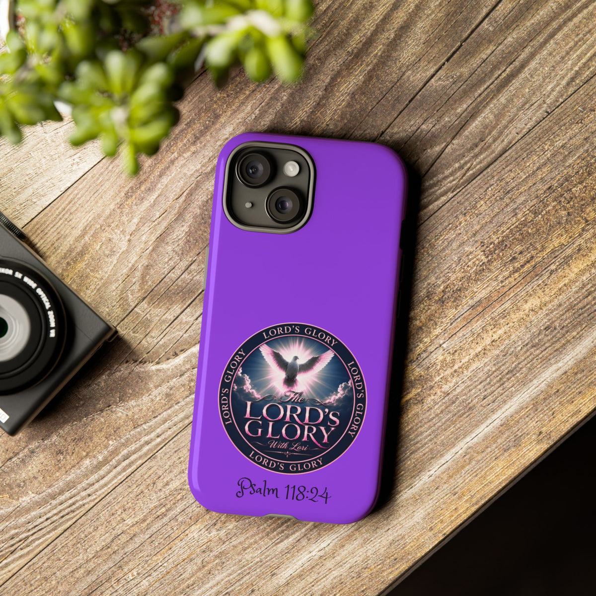 Christian Phone Case – "Lord's Glory with Lori" Dove Design Tough Case (Protective Phone Cover)