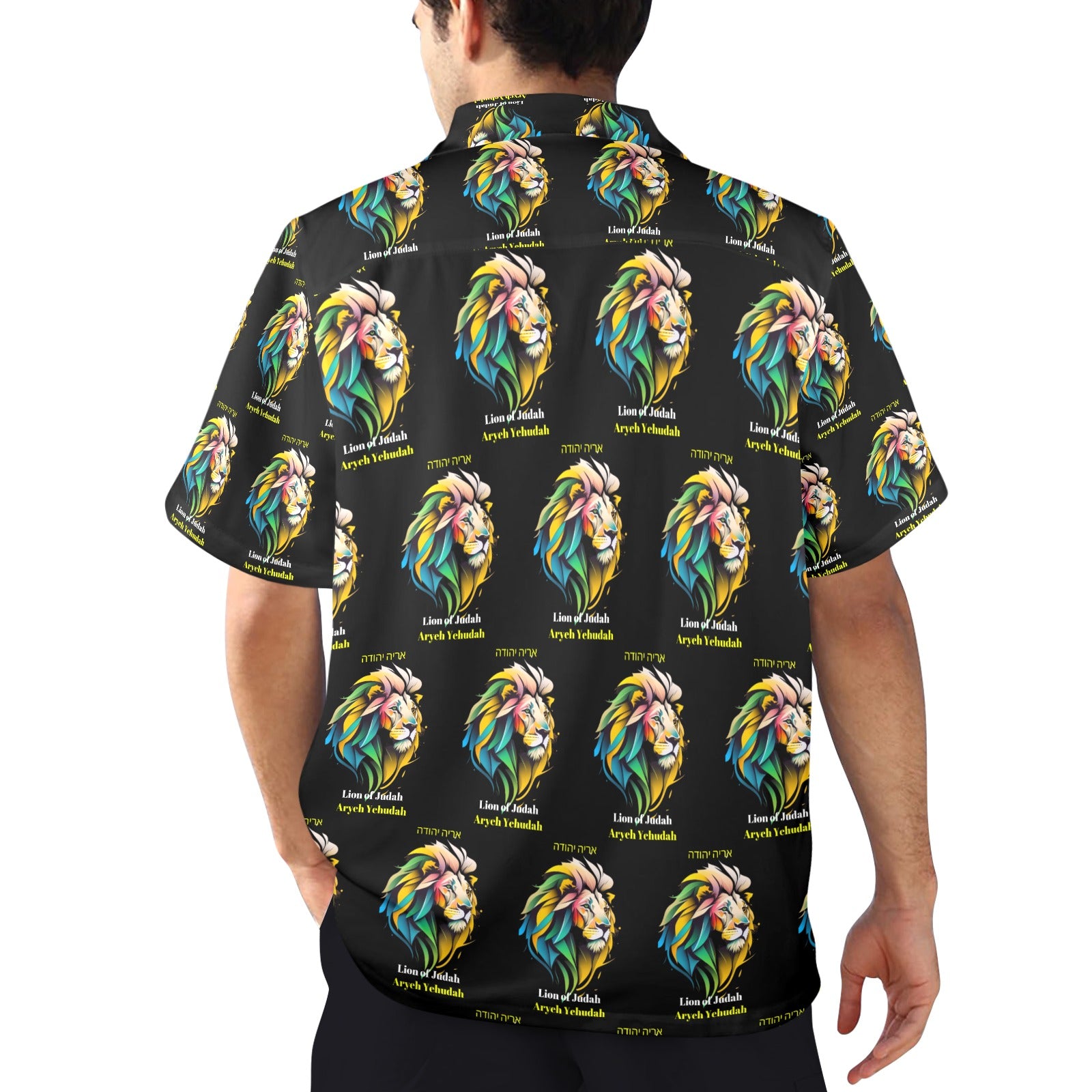 LION of Judah Men's All Over Print Shirt Made In USA Ships to USA Only