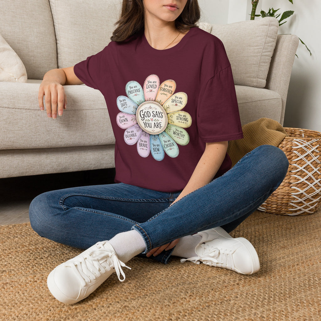 God Says You Are Loved Inspirational Christian T-Shirt