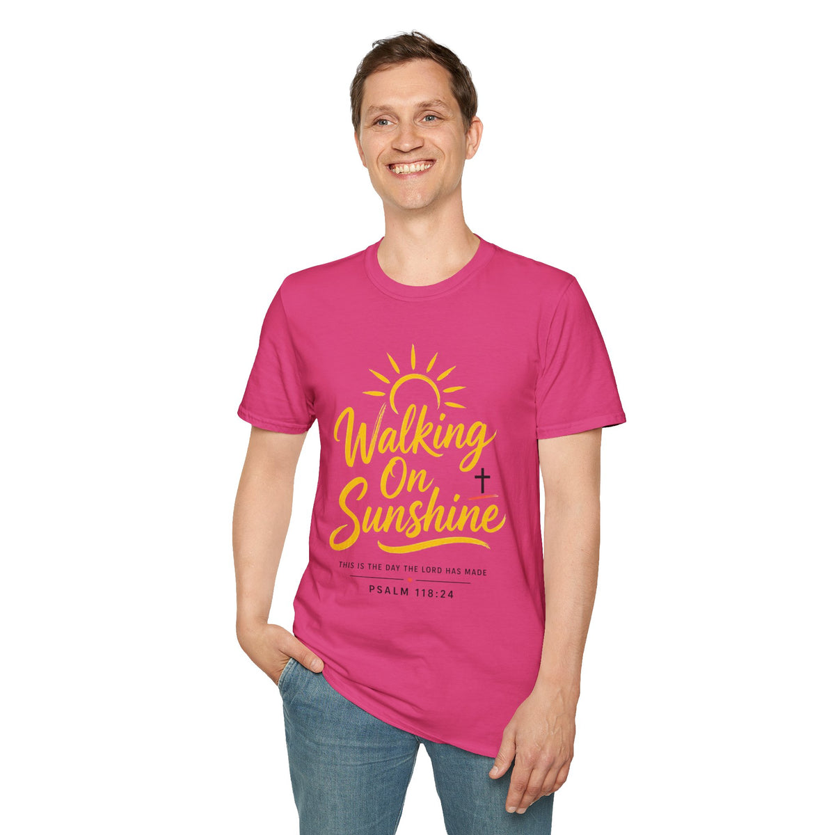 Walking on Sunshine Psalms 118:24 Softstyle T-Shirt