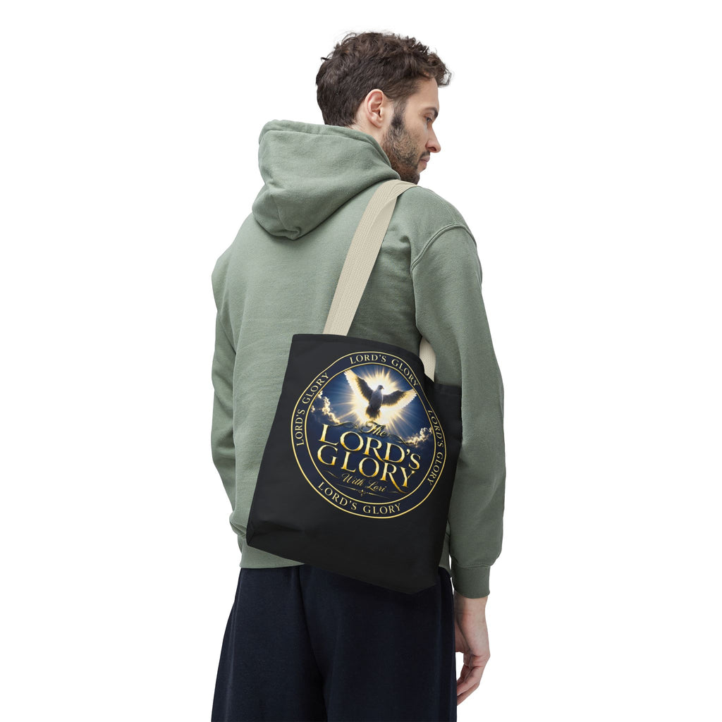 Tote Bag — "The Lord's Glory with Lori" Christian Dove Tote (Faith-Inspired Church Bag)