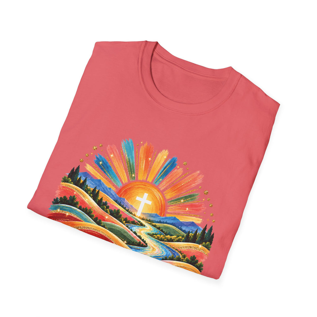 Walking On Sunshine with Lords Glory - with Lori Faith and Hope Christian Sunrise T-Shirt