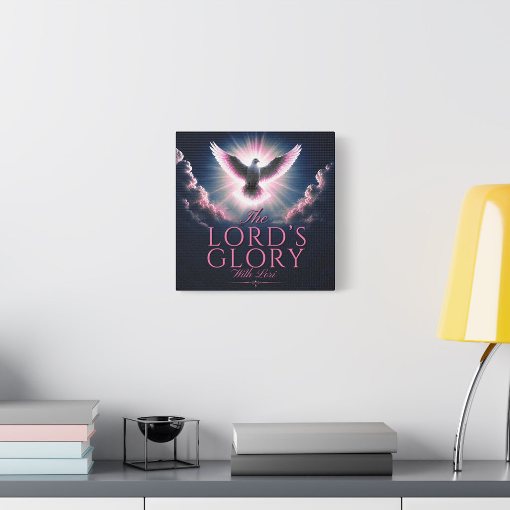 Christian Wall Art Canvas - "The Lord's Glory with Lori" Dove Print