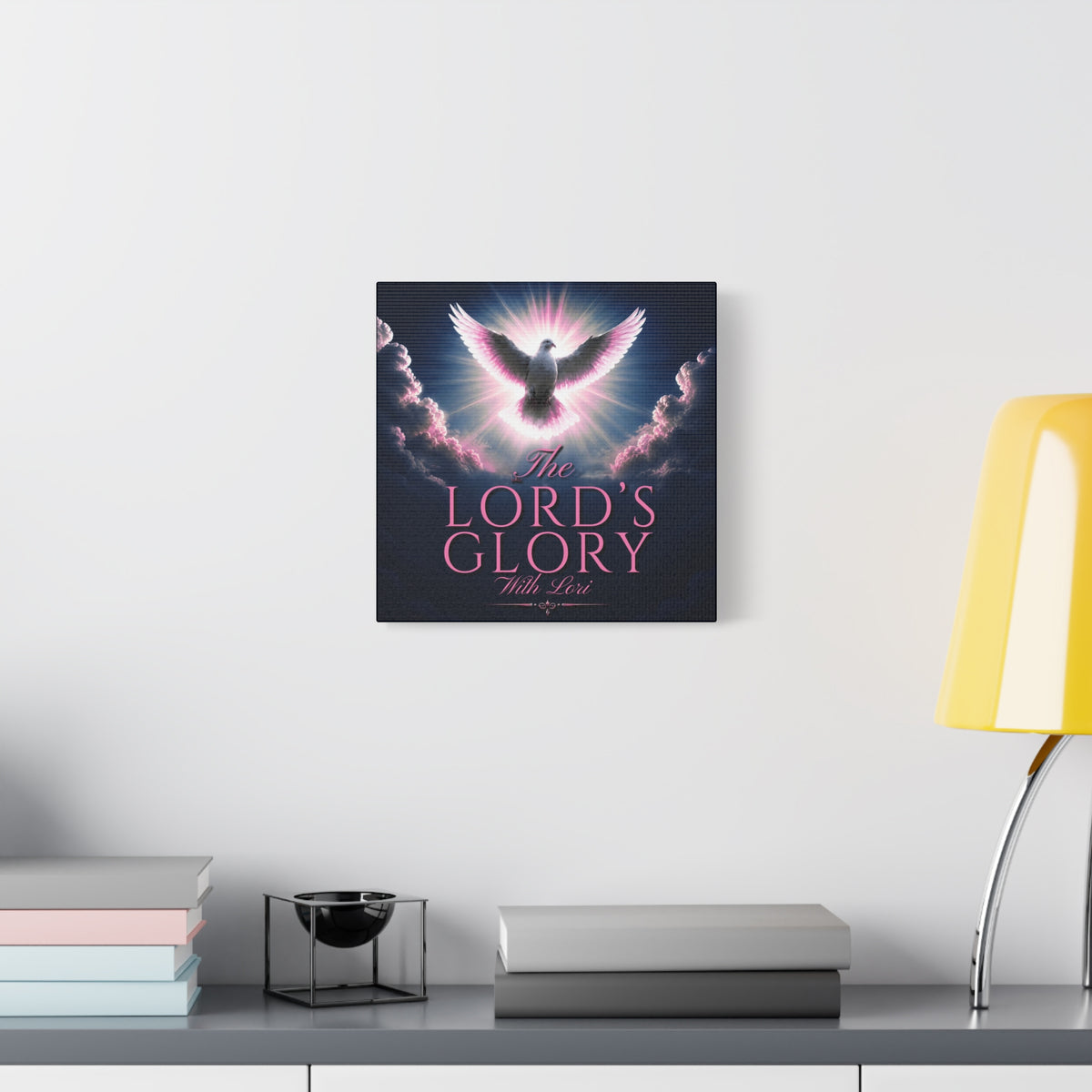 Christian Wall Art Canvas - "The Lord's Glory with Lori" Dove Print