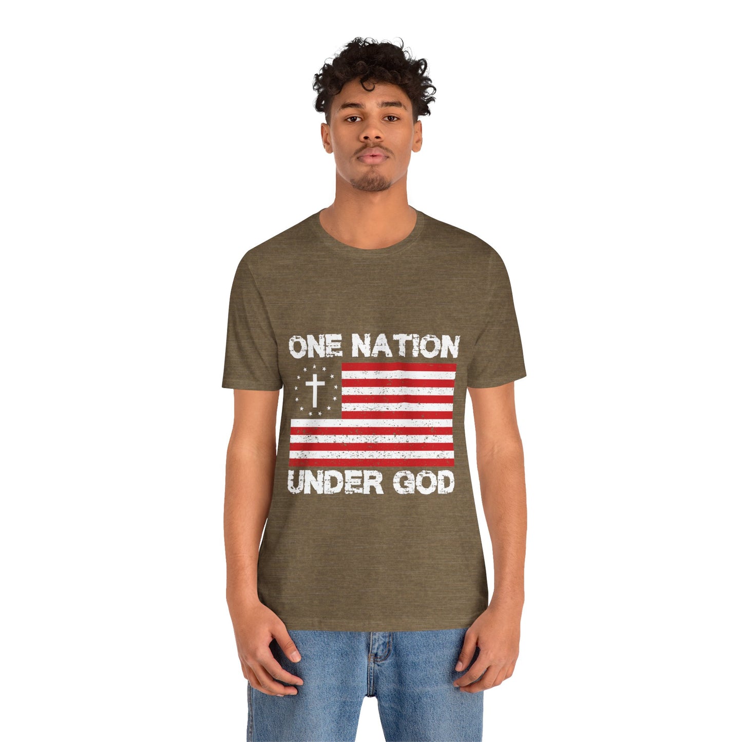 One Nation Under GOD - Unisex Jersey Short Sleeve Tee