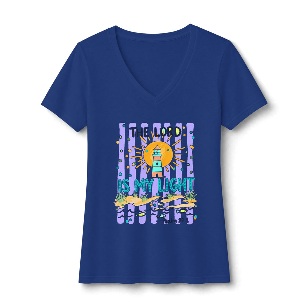 The Lord is my Light Women's Ideal V-Neck Tee