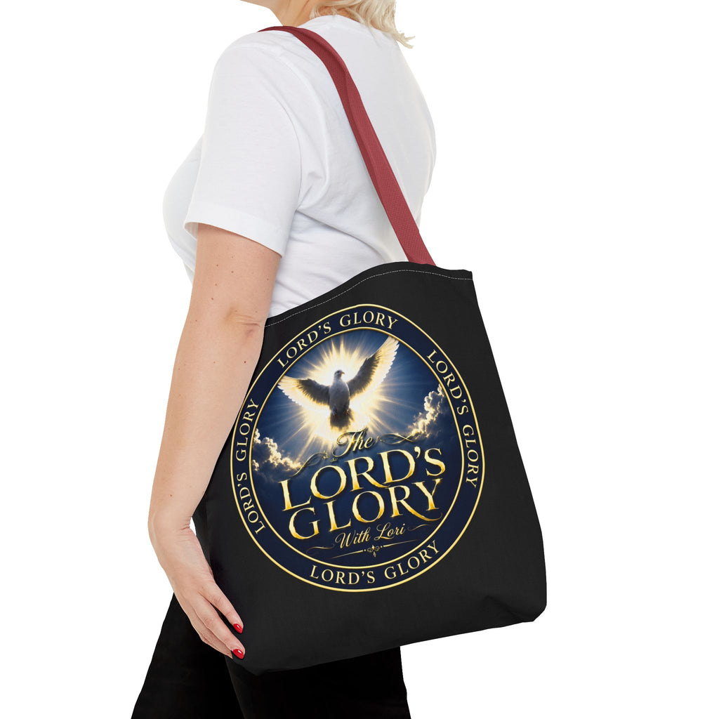Tote Bag — "The Lord's Glory with Lori" Christian Dove Tote (Faith-Inspired Church Bag)