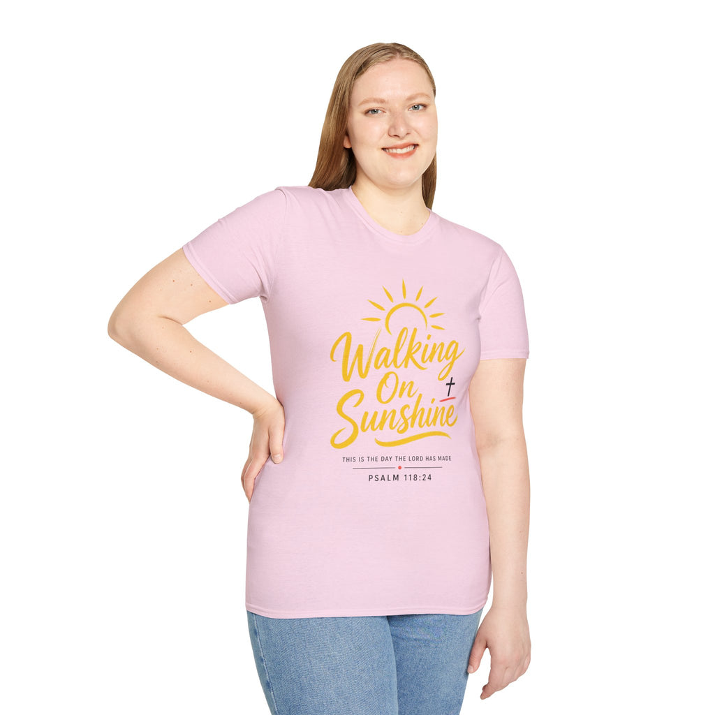 Walking on Sunshine Psalms 118:24 Softstyle T-Shirt