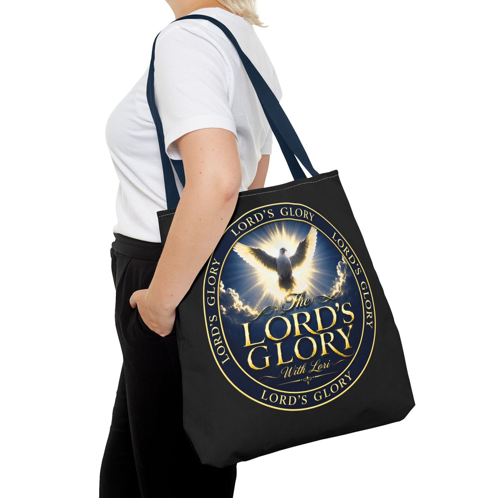 Tote Bag — "The Lord's Glory with Lori" Christian Dove Tote (Faith-Inspired Church Bag)