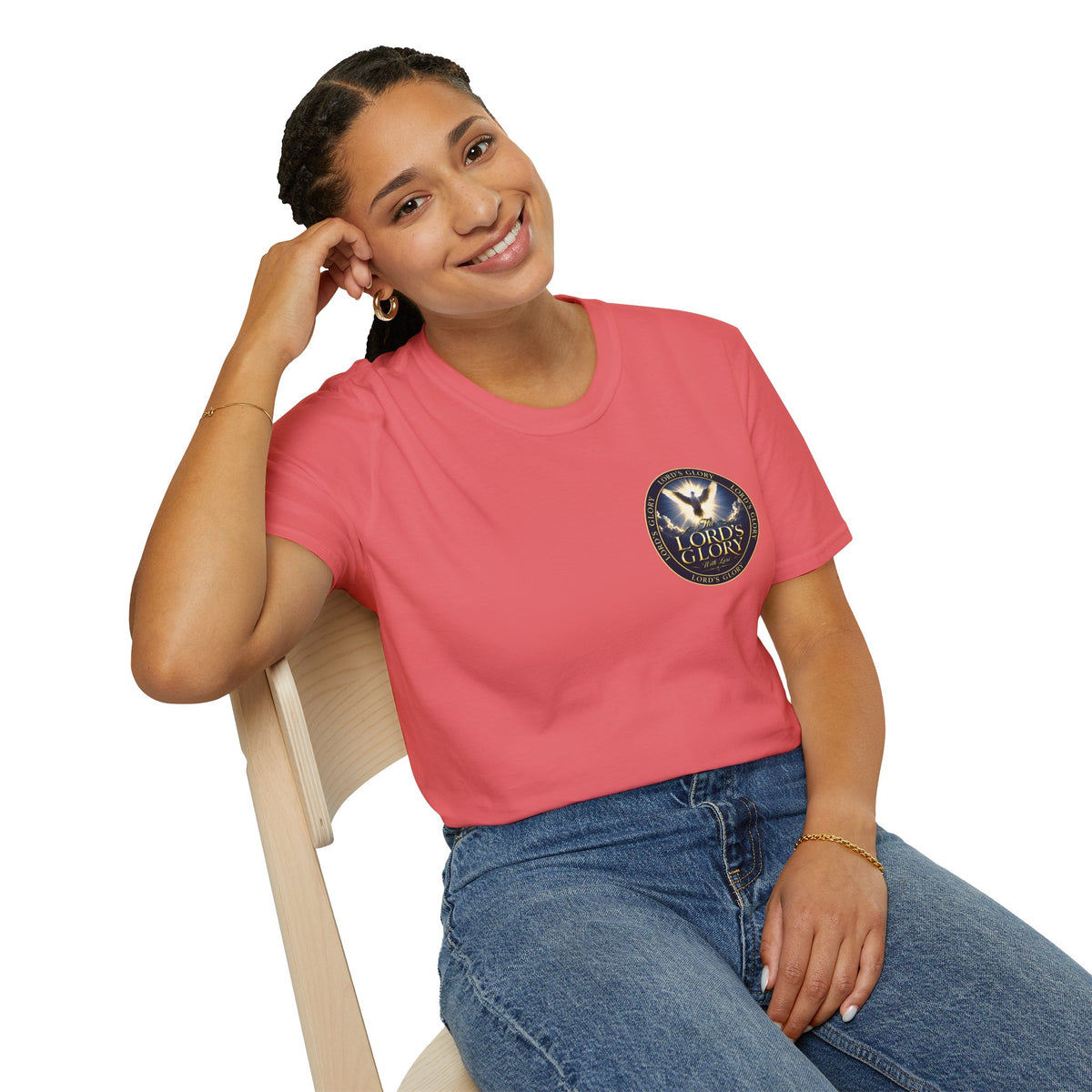 Lord's Glory with Lori Dove T‑Shirt — Christian Faith Logo Tee
