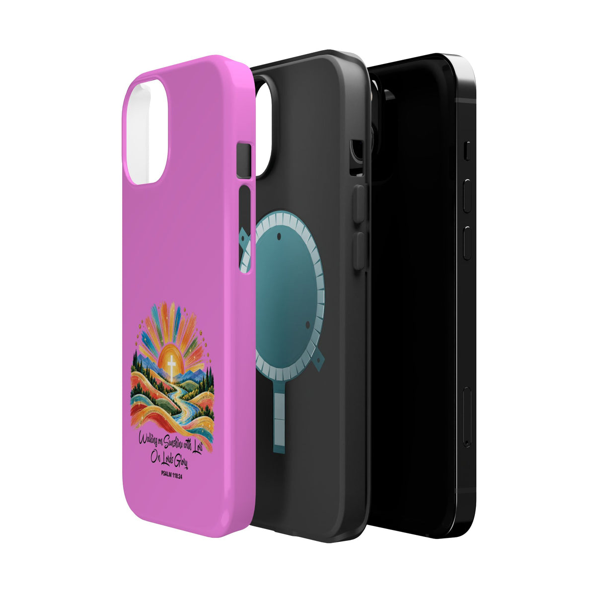 Magnetic Phone Case – “Walking on Sunshine with Lords Glory” Sunrise Design