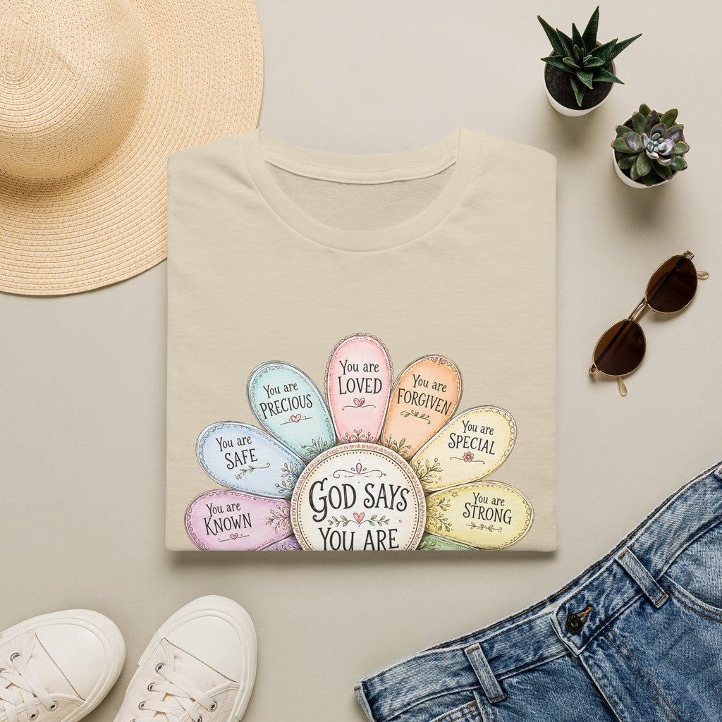 God Says You Are Loved Inspirational Christian T-Shirt