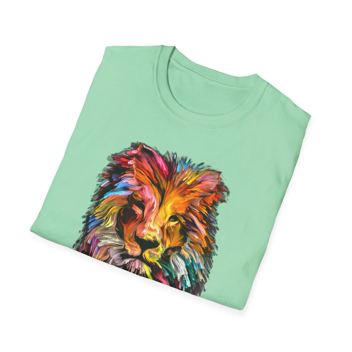 Lion of Judah Colorful Lion T-Shirt — "The Lion of Judah / Aryeh Yehudah" Graphic Tee