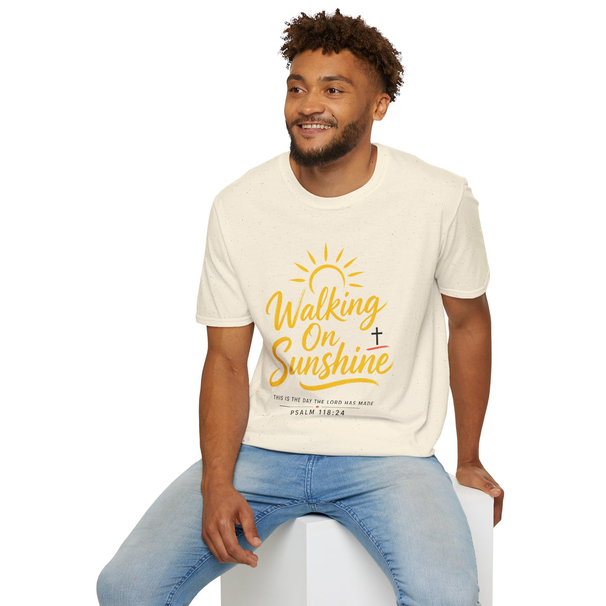 Walking on Sunshine Psalms 118:24 Softstyle T-Shirt