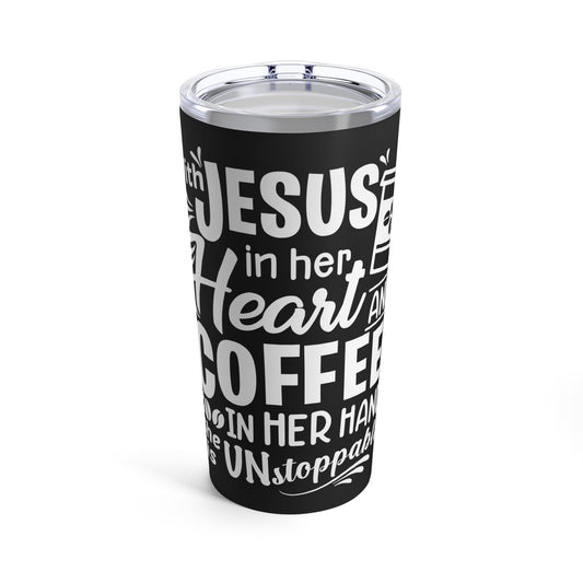 JESUS and Coffee - Black Tumbler 20oz