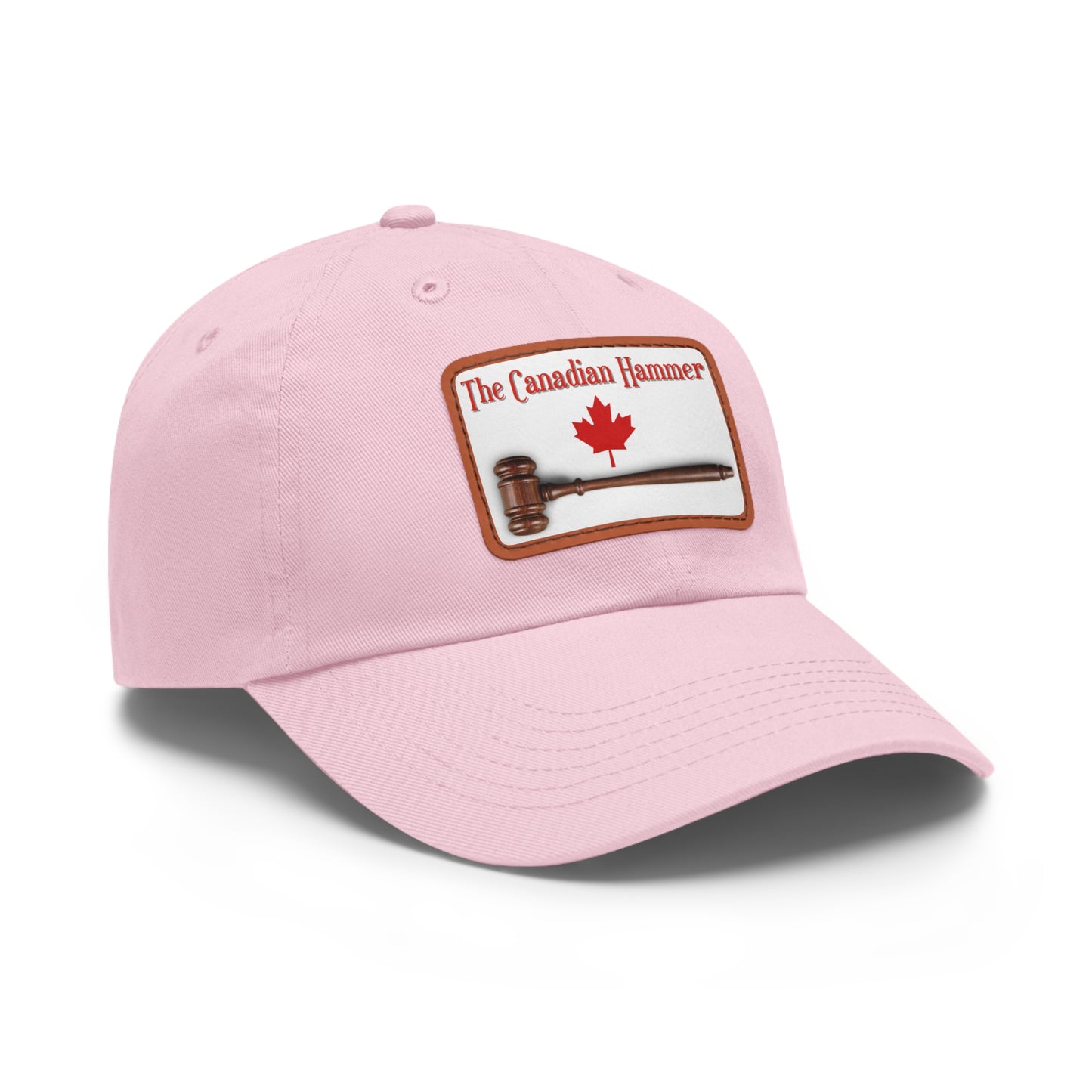 The Canadian Hammer / Barry Wunsch / #TheCanadianHammer Mom and Dad Hat with Leather Patch (Rectangle)